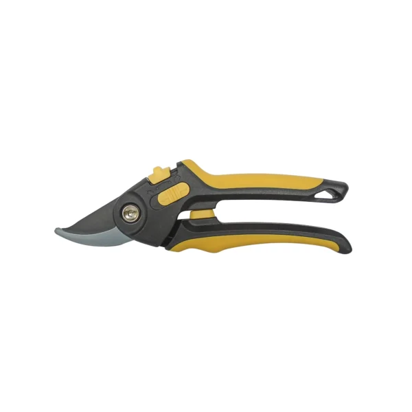 Soft Grip Adjustable Pruner, 3/4" Cutting Capacity in Black and Yellow - Image 2