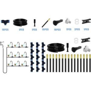 Automatic Irrigation System with Replaceable 360-degree Bending Dropper