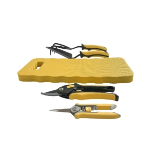 Gardening Tools Metal Set 5 Piece- Black and Yellow