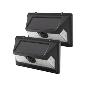 Solar Outdoor Motion LED Security Light, 800 Lumens, 2 Pack